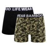 2-pack boxer av bambu - Green camo