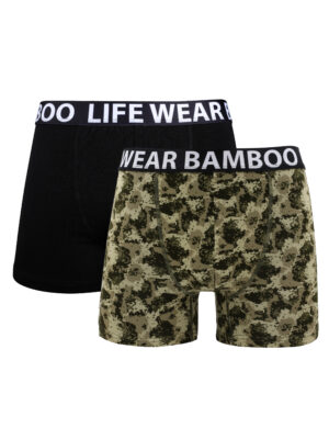 2-pack boxer av bambu - Green camo