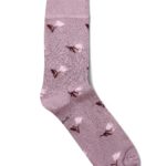 Mönstrad damstrumpa av bambu - Lila vide