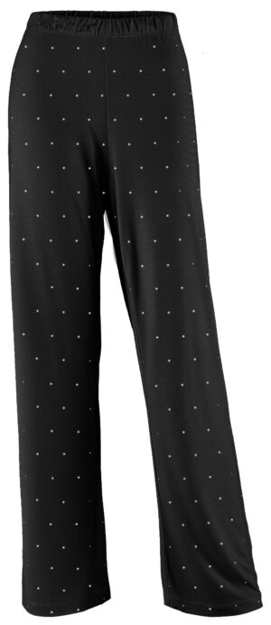 Pyjamasbyxa av bambu - Svart med vita prickar